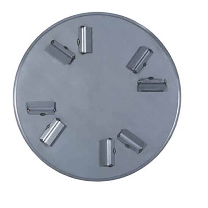 Schuurschijf Ø 94 cm, 45 graden rand, 8 meenemers, 3 mm