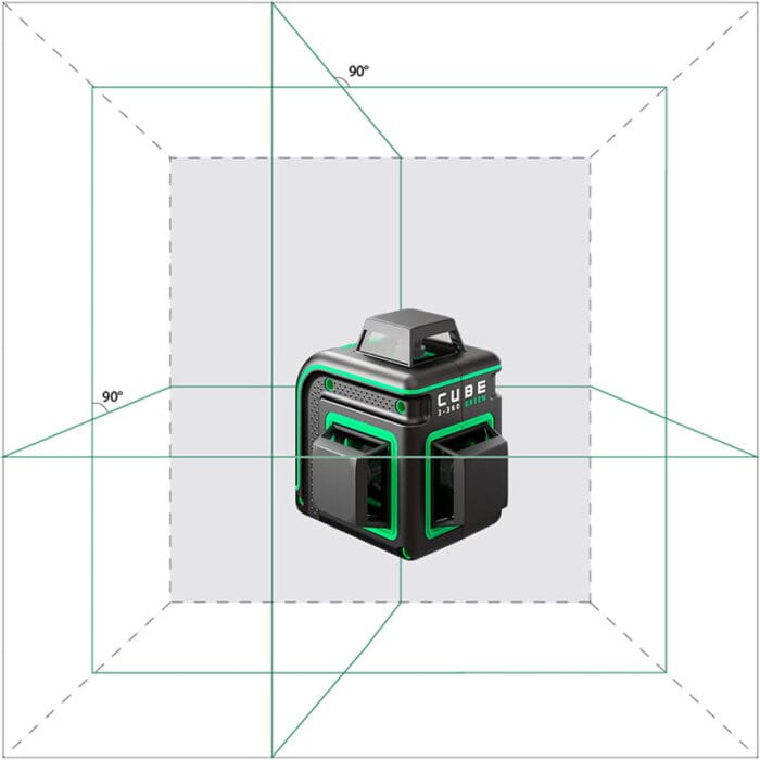 Ada Cube 3-360 Ultimate set groene lijnlaser met 3X360° groene lijnen - Afbeelding 2