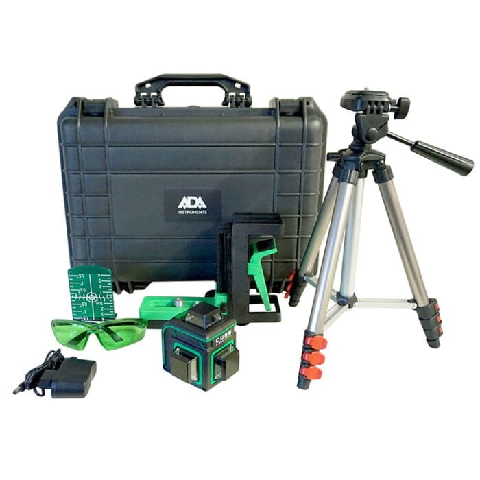 Ada Cube 3-360 Ultimate set groene lijnlaser met 3X360° groene lijnen